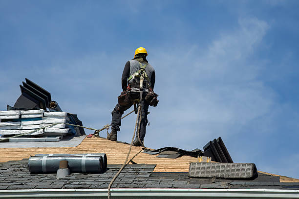 Professional Storm Damage Roof Repair technician working in Rensselaer, IN